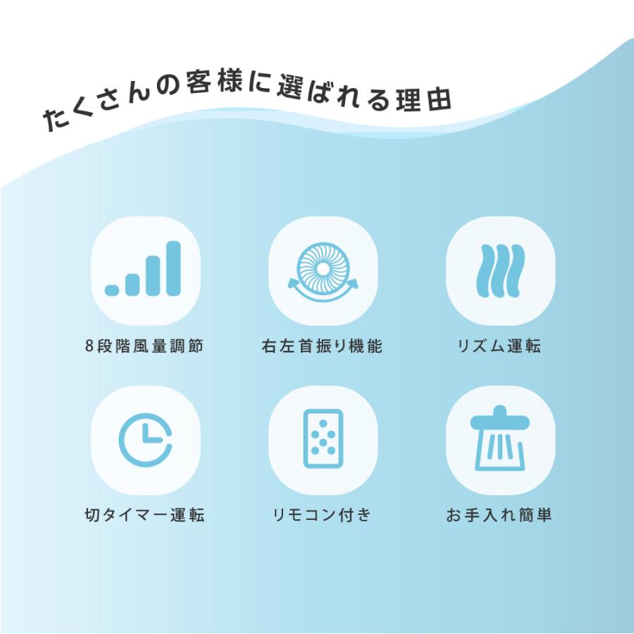 【新商品】扇風機 8段階風量調節 DCモーター 羽なし DC扇風機 縦型 スリム扇風機 省エネ 静音 首振りあすつくxr-drtf11｜topkanban｜02