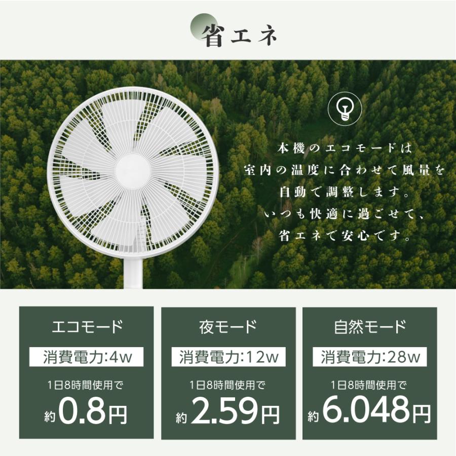 頂点デザイン 最新モデル サーキュレーター 扇風機 DCモーター 12段階
