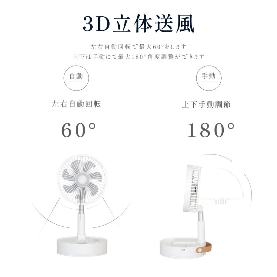 【新品】ALROMUS 折りたたみ扇風機 首振り 風量4段階 DCモーター搭載 Amazon | 【ALROMUS】コードレス扇風機 7200mAh USB充電式