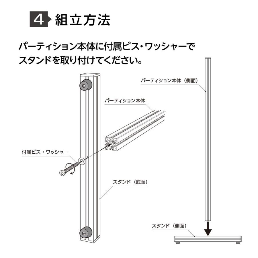 大幅値下げ] 日本製 透明アクリルパーテーション W930×Ｈ1840mm 板厚 