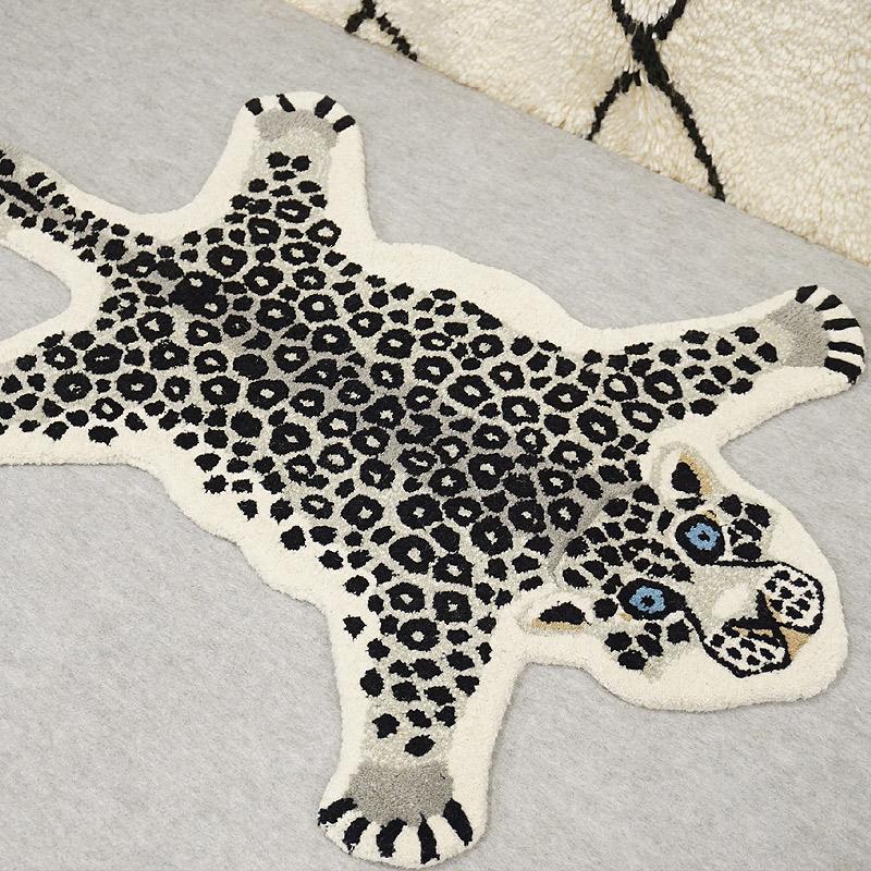 アニマルラグ　約90×60cm　シロヒョウ　ARG-AN13 |  | 01