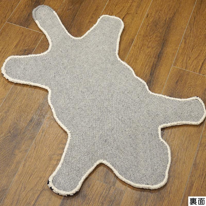 アニマルラグ　約90×60cm　シロヒョウ　ARG-AN13 |  | 04