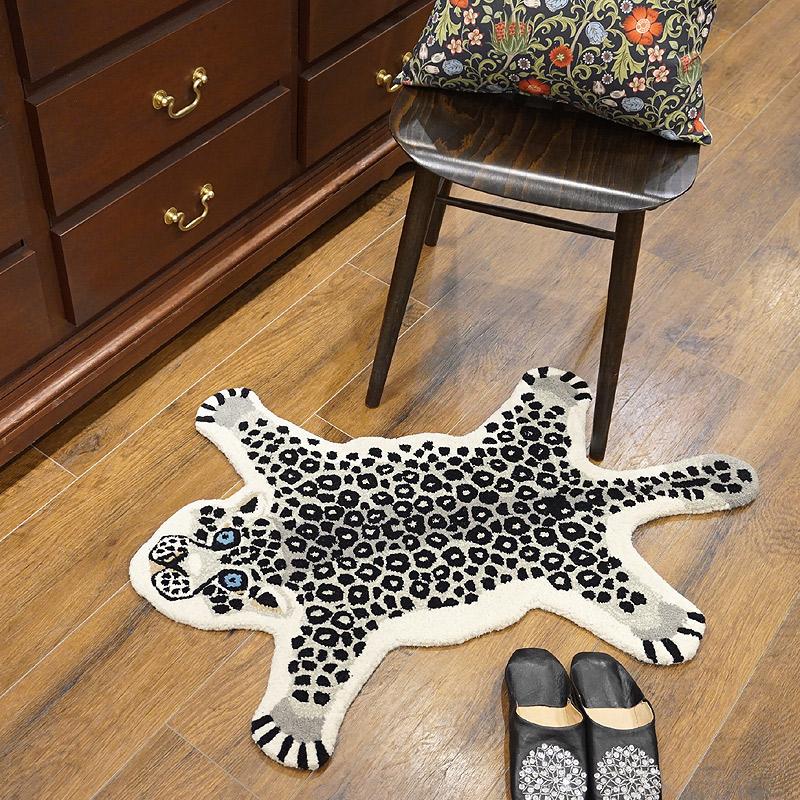 アニマルラグ　約90×60cm　シロヒョウ　ARG-AN13 |  | 05