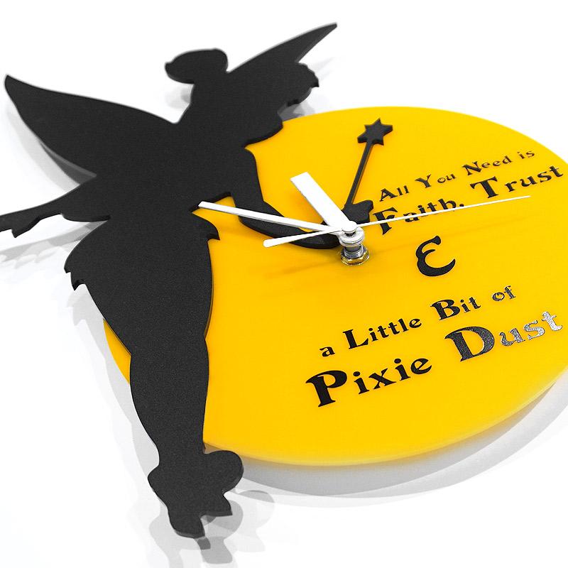 キプロス製　ピーターパン「静音」掛時計　ティンカーベル　BB-CLOCK-TBELL |  | 01