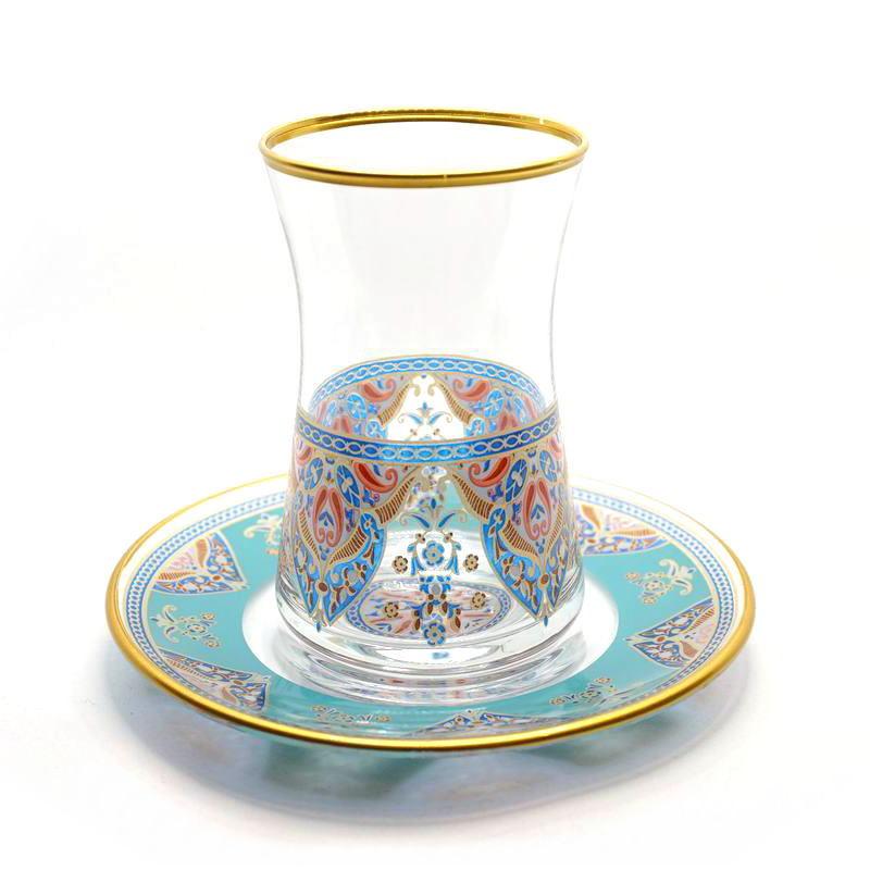 トルコ製チャイグラス Cb 243n アラベスク ターコイズｘピンク 1客 大サイズ Cb 243n 輸入雑貨 カランフィル 旧店名 トプカプ 通販 Yahoo ショッピング