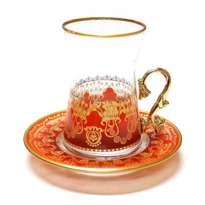 トルコ製チャイグラス Cb 244 花束 オレンジ 1客 大サイズ ハンドル付 Cb 244 輸入雑貨 トプカプ 通販 Yahoo ショッピング