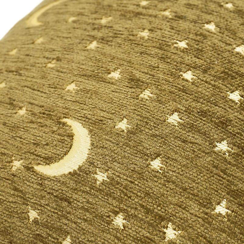 トルコ製　シェニールクッションカバー　CC-AY3GR　月と星/グリーン（40〜45cm角対応サイズ） |  | 01