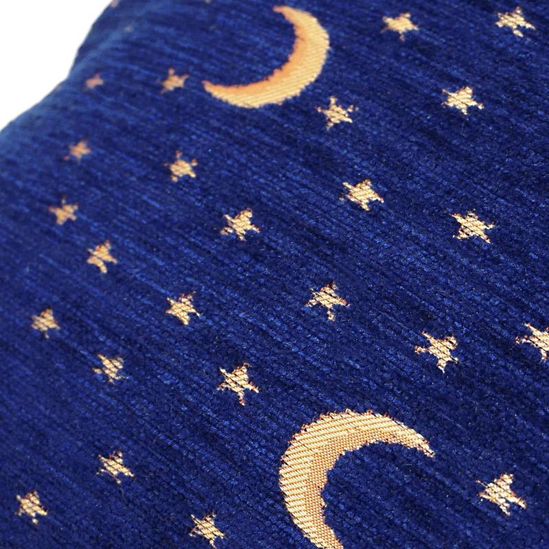 トルコ製　シェニールクッションカバー　CC-AY3NV　月と星/ネイビー（40〜45cm角対応サイズ） |  | 01