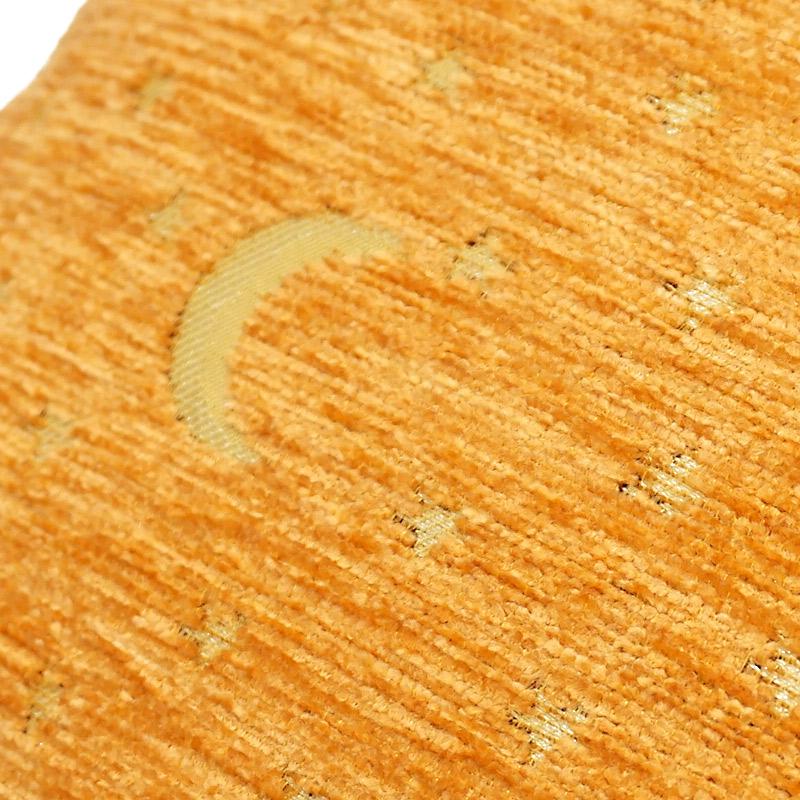 トルコ製　シェニールクッションカバー　CC-AY3OR　月と星/オレンジ（40〜45cm角対応サイズ） |  | 01