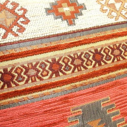 トルコ製 シェニールクッションカバー CC-KLPK キリム柄/ピンク 40×40〜45×45cm 対応サイズ |  | 01