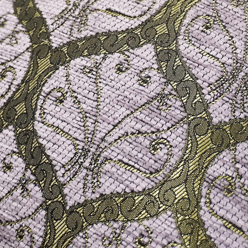 トルコ製　シェニールクッションカバー　CC-PKPP　ピーコック柄/パープル（40〜45cm角対応サイズ） |  | 01