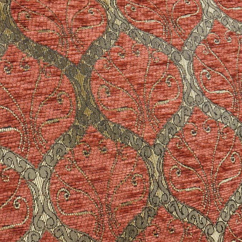 トルコ製 シェニールクッションカバー CC-PKRB ピーコック柄/ラズベリー 40×40cm~45×45cm対応サイズ |  | 01