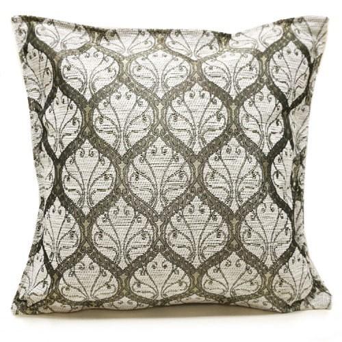 トルコ製 シェニールクッションカバー CC-PKWT ピーコック柄