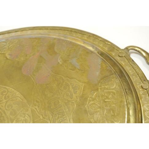 トルコ製 真鍮トレイ お盆 ブラストレー 持ち手つきオーバル型トレイ ゴールド色 Cp 049 Cp 049 輸入雑貨 トプカプ 通販 Yahoo ショッピング