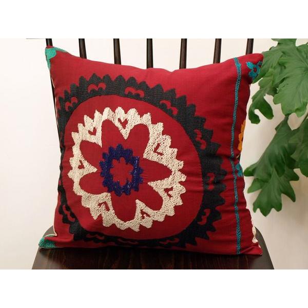 オールドスザンニ 刺繍 クッションカバー CZ-256 41x41cm | 