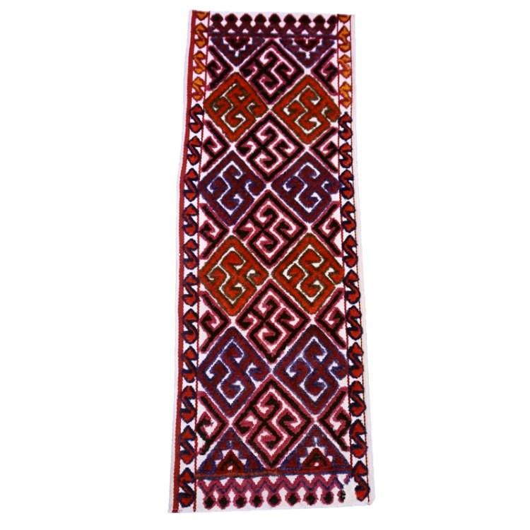 遊牧民のテント布（ヴィンテージキリム/絨毯） E-1785　98x35cm | 