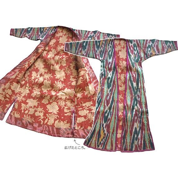 民族衣装 EC-010 ウズベク族 イカットチャパン(男性用コート) |  | 01