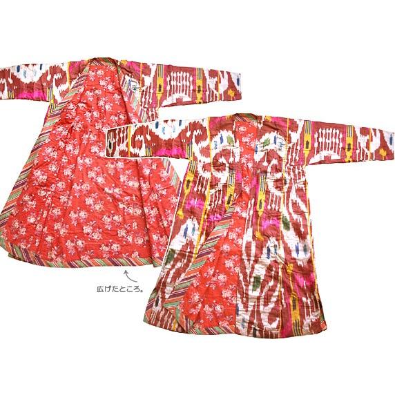 民族衣装 EC-021 ウズベク族 イカット チャパン（男性用コート） |  | 01