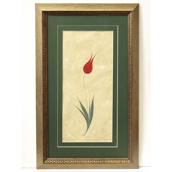 エブル（トルコマーブル画） (F-067)額サイズ49×31.5cm | 