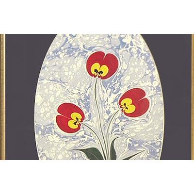 エブル（トルコマーブル画） (F-110)額サイズ47×33cm |  | 01