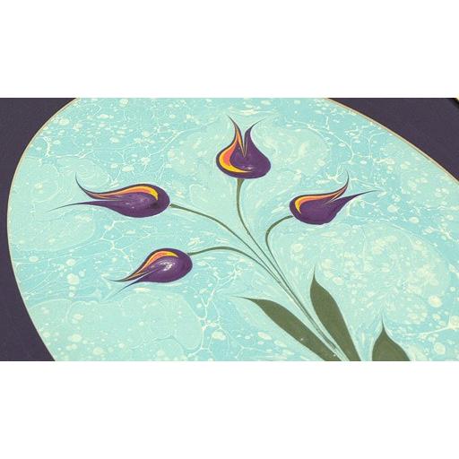 エブル（トルコマーブル画） F-143 額サイズ55.5×43.5cm チューリップ |  | 01