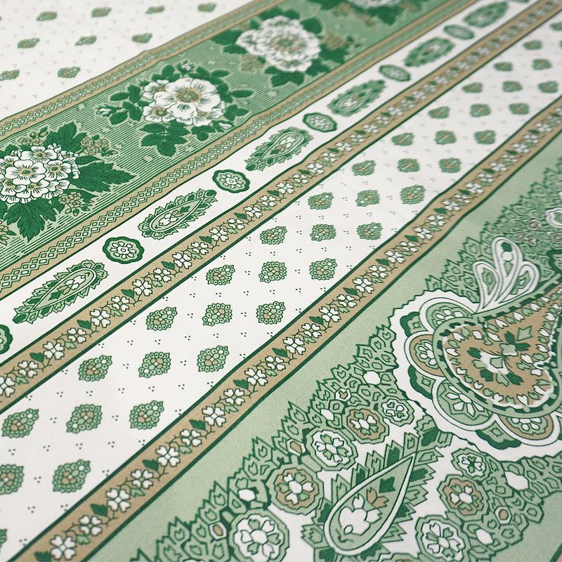 フランス製 コットン撥水テーブルクロス　バスティード/グリーン 150x120cmサイズ F155120-BSTD-GR |  | 01