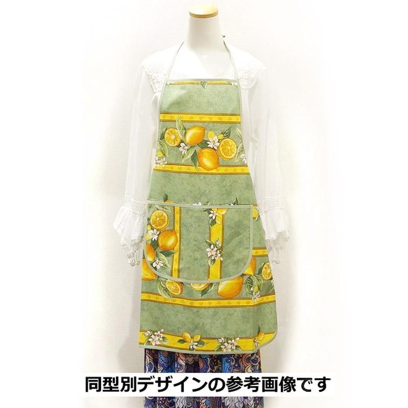 【メール便OK】南仏プロヴァンス製　コットンエプロン　ミモザ/グリーン　FAP-MMS-GR |  | 04