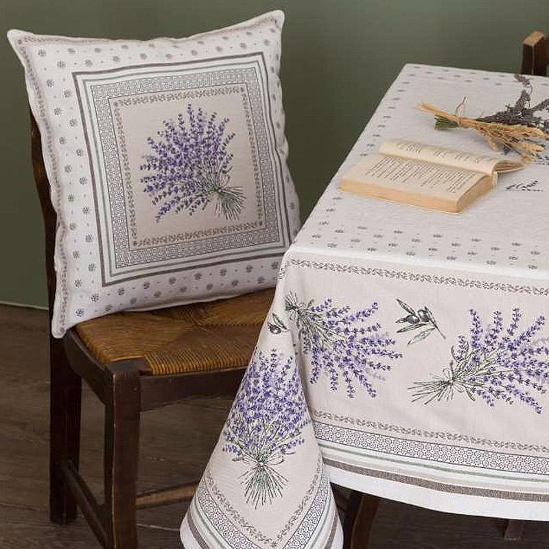 フランス製ジャカード織クッションカバー45cm角　両面柄ちがい FCC-CST-LV カスティヨン/ホワイト |  | 06