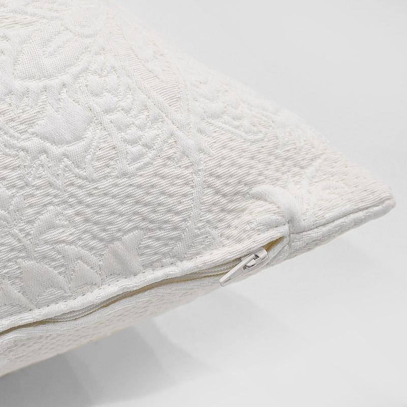 フランス製 ジャカード織クッションカバー40〜45cm角対応（両面同柄）FCC-ORT-WT オリエント/ホワイト |  | 02