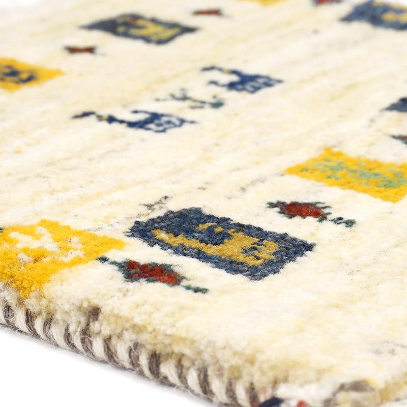 手織りギャッベ　GB40-461　座布団サイズ　約42.5×40cm |  | 02