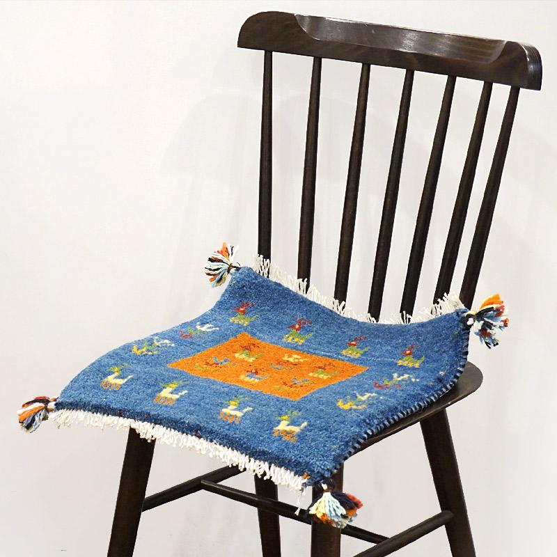 手織りギャッベ GB40-472 座布団サイズ 約40×39cm : 輸入雑貨～カラン