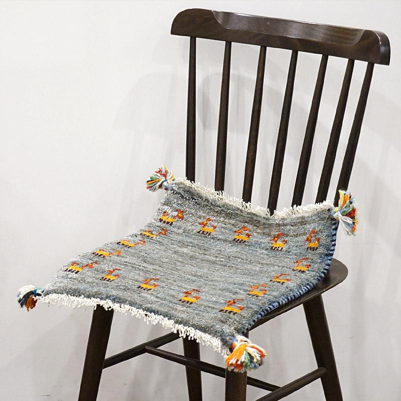 手織りギャッベ GB40-473 座布団サイズ 約41×38cm : 輸入雑貨～カラン