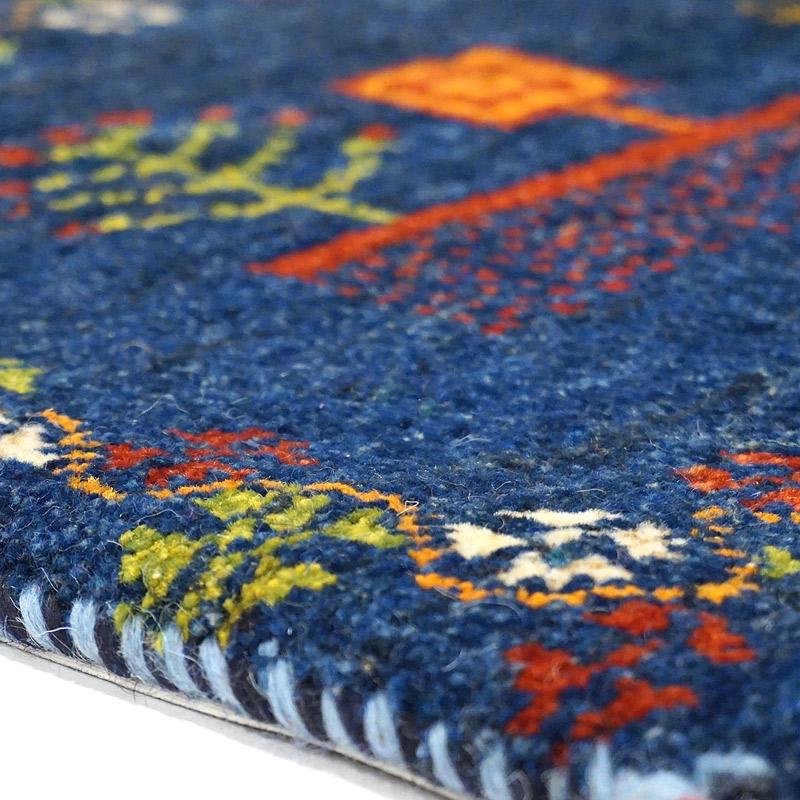 手織りギャッベ　GB40-475　座布団サイズ　約42×40cm |  | 02