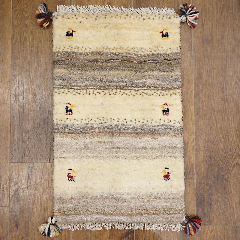 手織りギャッベ　GB60-187　61×38cm　小さめ玄関サイズ | 