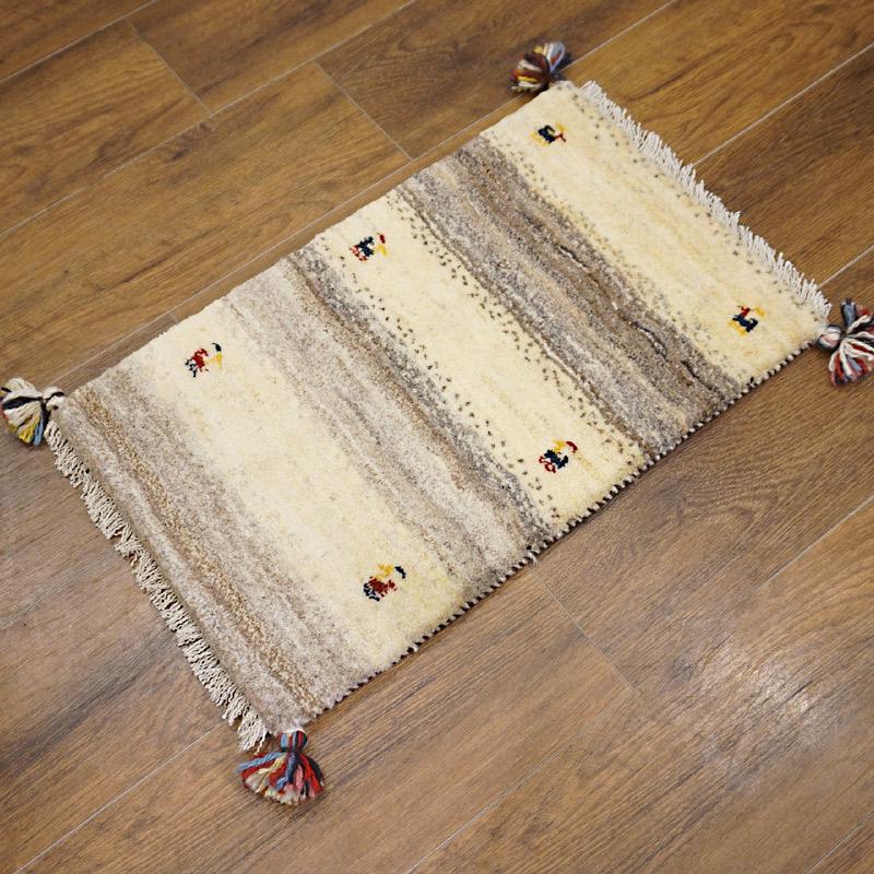 手織りギャッベ　GB60-187　61×38cm　小さめ玄関サイズ |  | 02