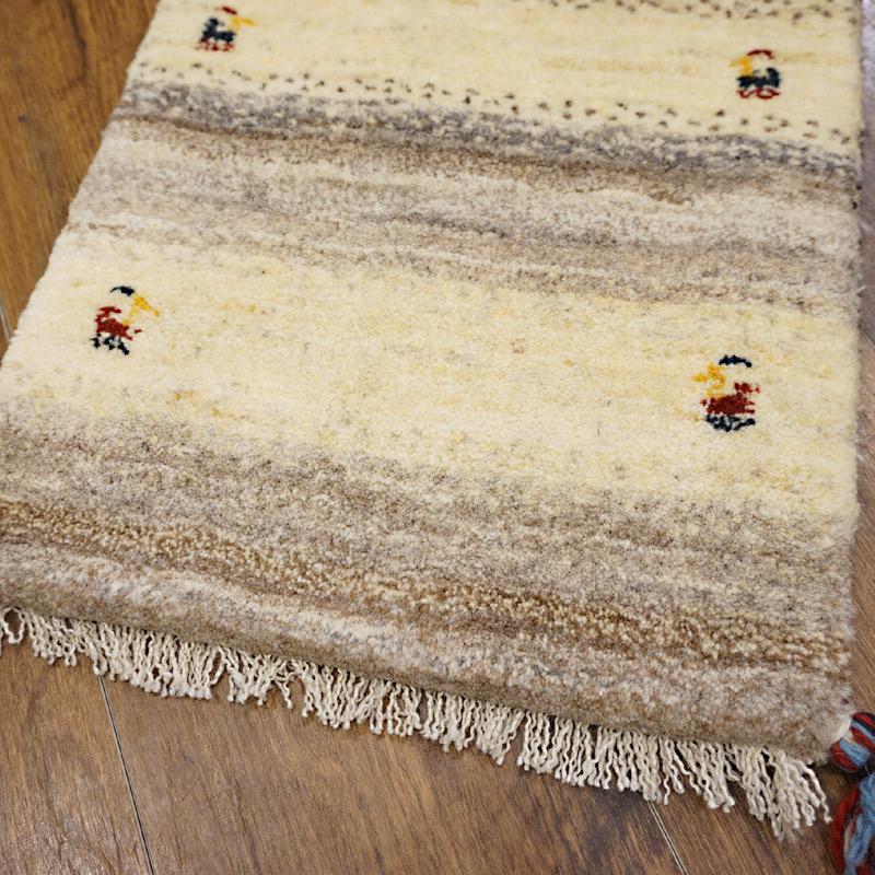 手織りギャッベ　GB60-187　61×38cm　小さめ玄関サイズ |  | 04