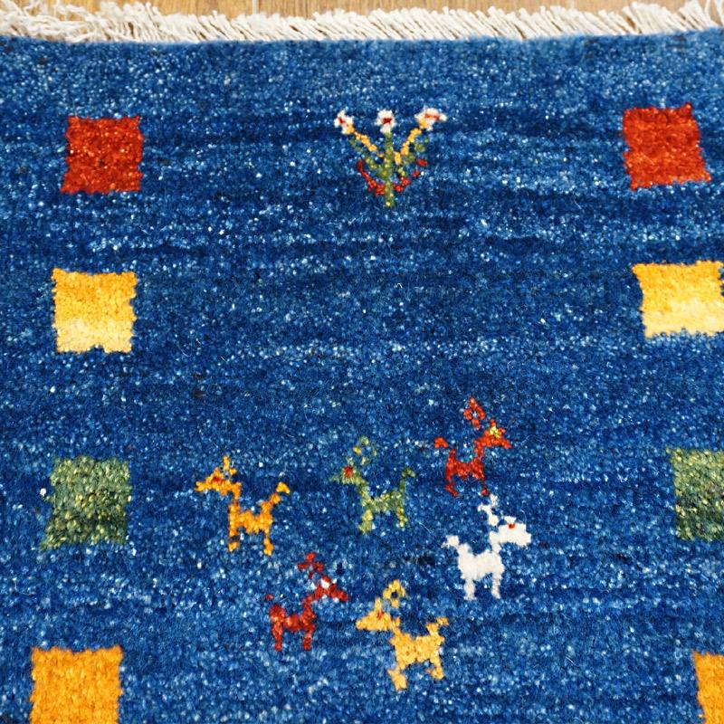 手織りギャッベ　GB80-006　76×52cm　玄関サイズ |  | 02