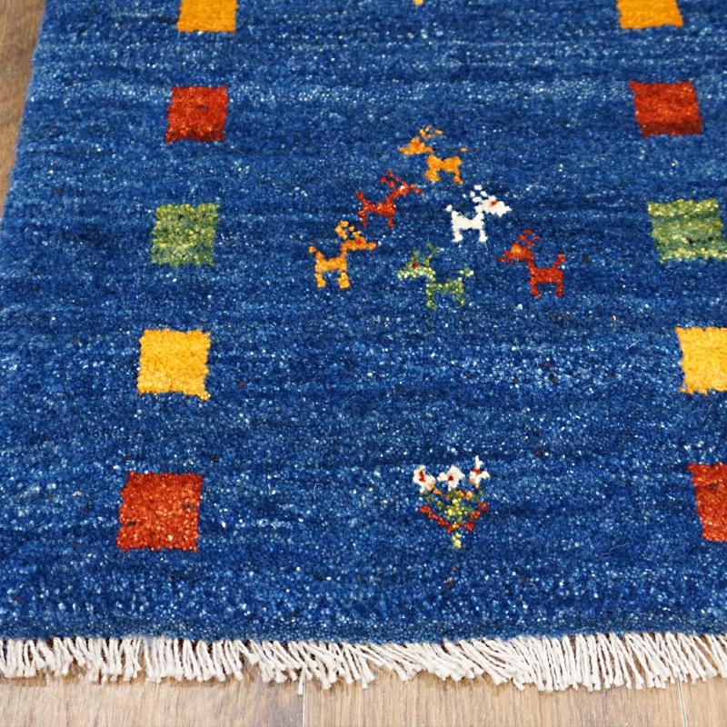 手織りギャッベ　GB80-006　76×52cm　玄関サイズ |  | 03