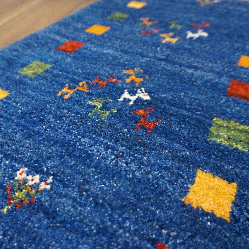 手織りギャッベ　GB80-006　76×52cm　玄関サイズ |  | 04