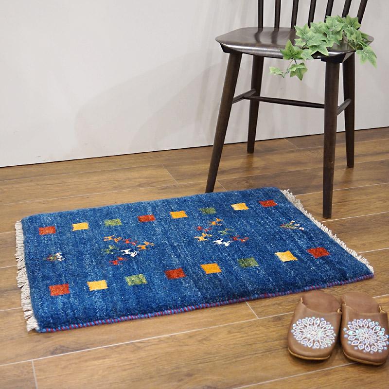 手織りギャッベ　GB80-006　76×52cm　玄関サイズ |  | 01