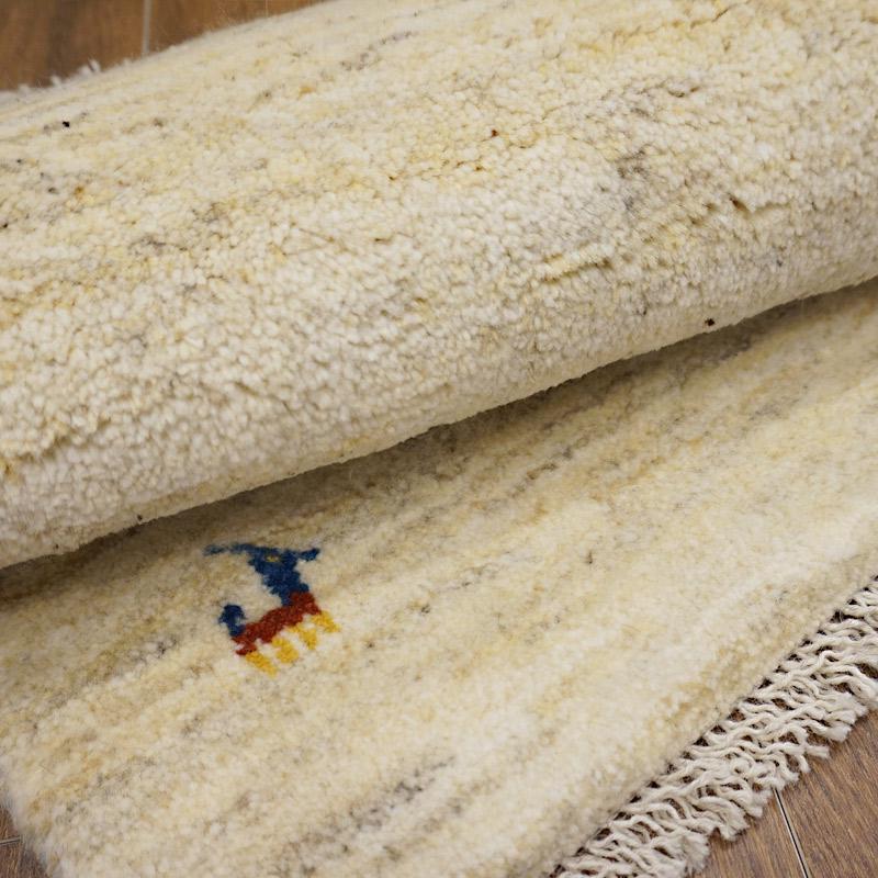 手織りギャッベ　GB80-009　80×47cm　玄関サイズ |  | 04
