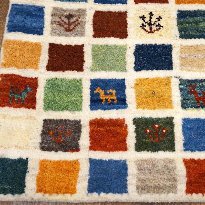 手織りギャッベ　GB90-155　91×62cm　玄関サイズ |  | 03