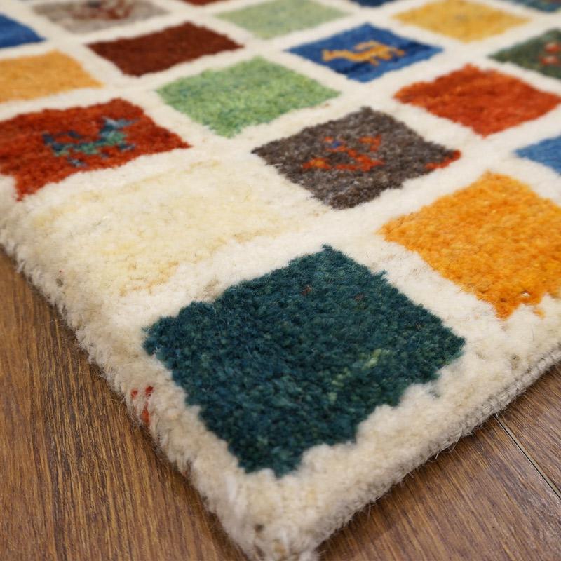 手織りギャッベ　GB90-155　91×62cm　玄関サイズ |  | 07