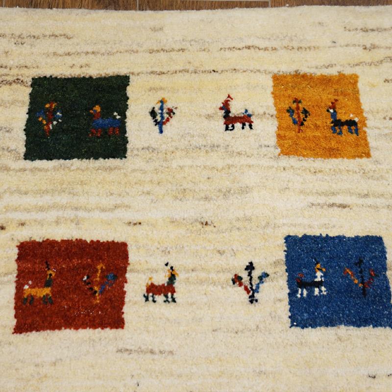 手織りギャッベ　GB90-161　95×61cm　玄関サイズ |  | 03