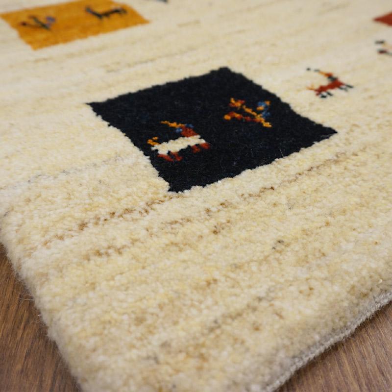 手織りギャッベ　GB90-161　95×61cm　玄関サイズ |  | 05