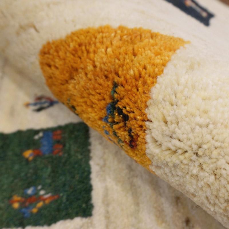 手織りギャッベ　GB90-161　95×61cm　玄関サイズ |  | 06