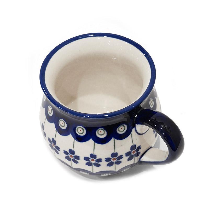 ポーランド陶器　ポーリッシュポタリー 「ボレスワヴィエツ」 マグカップ（約220cc）　GU1452-166A　ピーコック/さくら柄 |  | 03