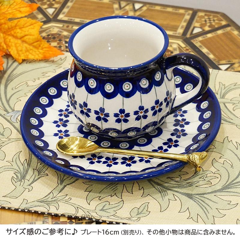 ポーランド陶器　ポーリッシュポタリー 「ボレスワヴィエツ」 マグカップ（約220cc）　GU1452-166A　ピーコック/さくら柄 |  | 04