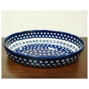 ポーランド食器 ポーリッシュポタリー 「ボレスワヴィエツ」 オーバルグラタン皿大 GU349-166A ピーコック/さくら柄 |  | 02