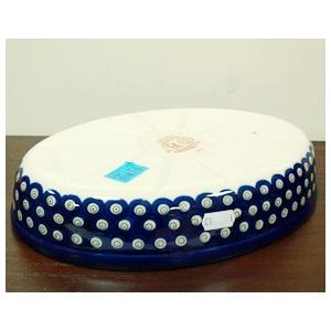 ポーランド食器 ポーリッシュポタリー 「ボレスワヴィエツ」 オーバルグラタン皿大 GU349-166A ピーコック/さくら柄 |  | 04